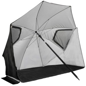 Parasol plażowy Premium - Wiatrówka - 200 cm - Czarny