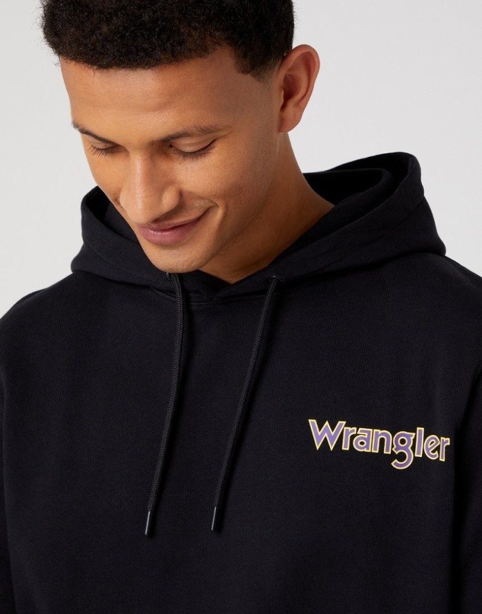 WRANGLER GRAPHIC HOODIE MĘSKA BLUZA LOGO NADRUK W674I4100 112331943