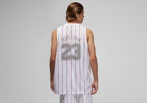 Koszulka męska nike air jordan essentials all over printed jersey white