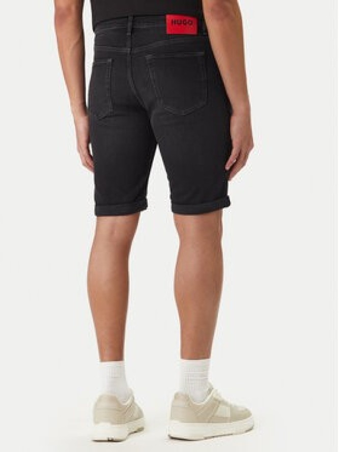 HUGO Szorty jeansowe 50561639 Szary Tapered Fit