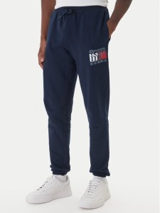 Tommy Jeans Spodnie dresowe DM0DM22094 Granatowy Relaxed Fit