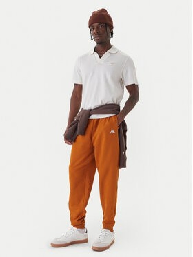 Kappa Spodnie dresowe 351Y41W XQF Beżowy Regular Fit