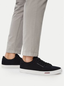 Tommy Hilfiger Tenisówki Vulc Core Rwb Long Lace Cvs FM0FM05813 Czarny