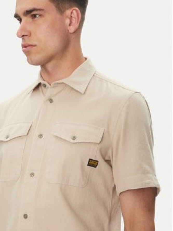 G-Star Raw Koszula Marine D19751-D454 Beżowy Slim Fit