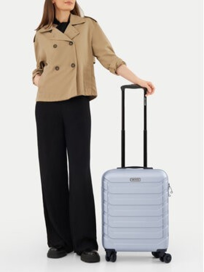 Gino Rossi Walizka kabinowa GIN-S-003-05-SILVER Srebrny