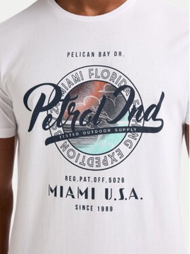 Petrol Industries T-Shirt M-1050-TSR602 Biały Regular Fit