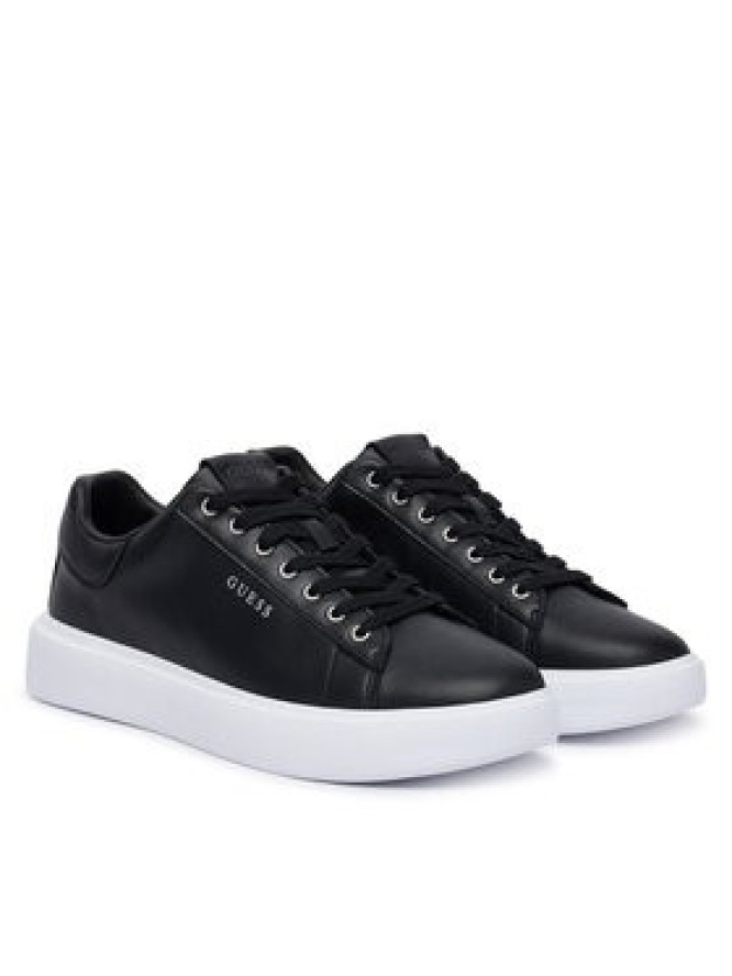 Guess Sneakersy FMJAVI LEA12 Czarny