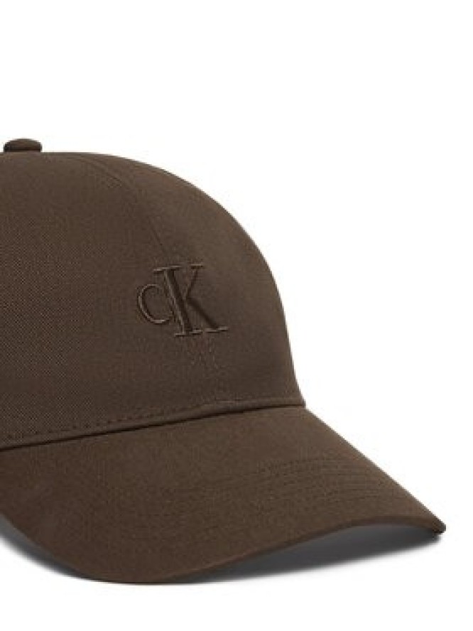 Calvin Klein Czapka z daszkiem Monogram Embroidery Baseball Cap LV04G5002G Brązowy