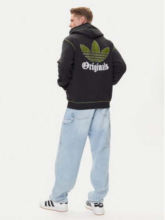 adidas Bluza Distressed Graphic JY2730 Czarny Loose Fit