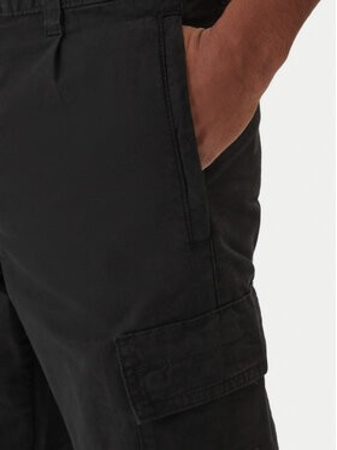 BOSS Spodnie materiałowe Sisla-9-Cargo 50552096 Czarny Regular Fit