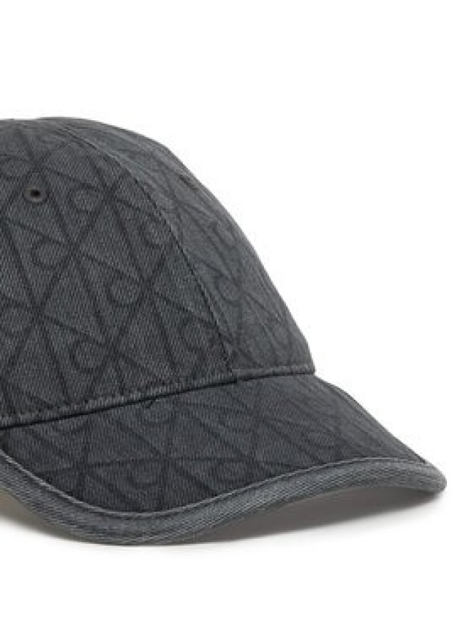 Calvin Klein Czapka z daszkiem Denim Emblem Burnout LV04D5048G Szary
