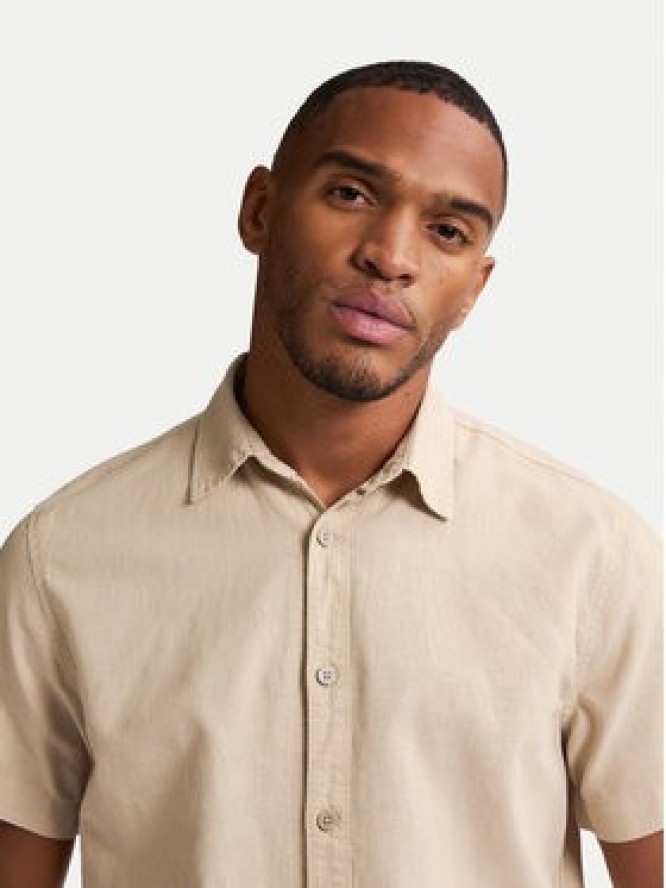 Petrol Industries Koszula M-1050-SIS414 Beżowy Regular Fit