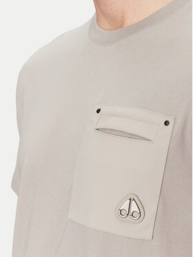 Moose Knuckles T-Shirt Dalon M15MT733 Szary Regular Fit