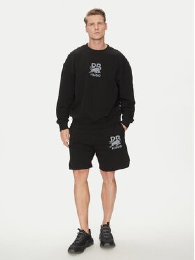 HUGO Bluza Dahrain_RB 50542806 Czarny Regular Fit