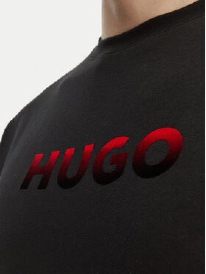 HUGO T-Shirt Gradient 50556667 Czarny Regular Fit
