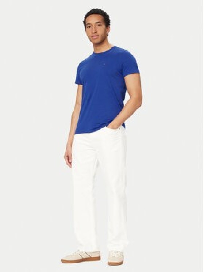 Tommy Jeans T-Shirt DM0DM04411 Niebieski Slim Fit