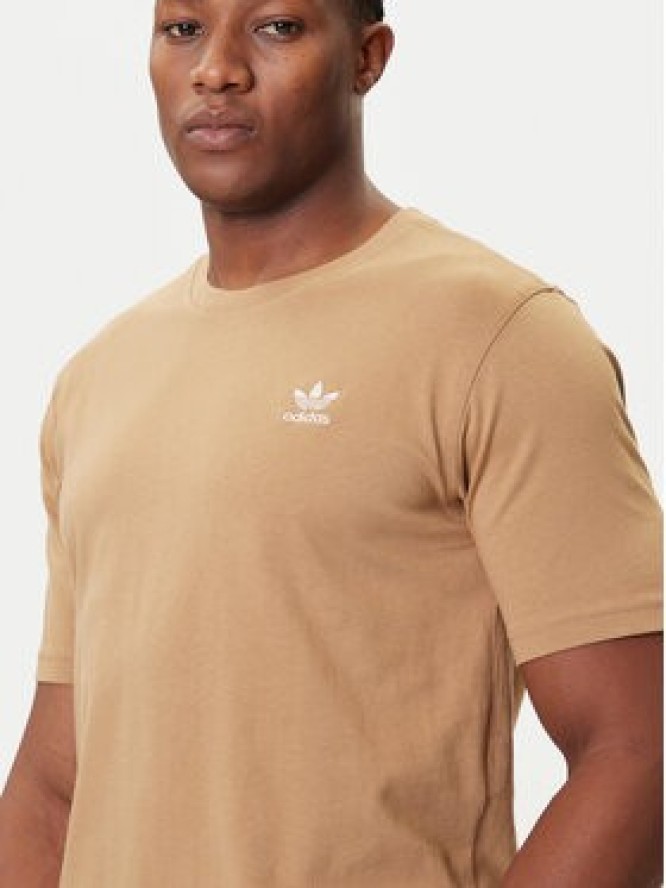 adidas T-Shirt Trefoil Essentials JX2824 Beżowy Regular Fit