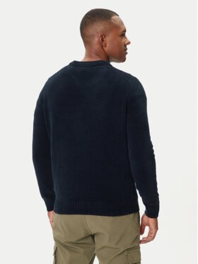 Aeronautica Militare Sweter 252MA1573UL00539 Granatowy Regular Fit