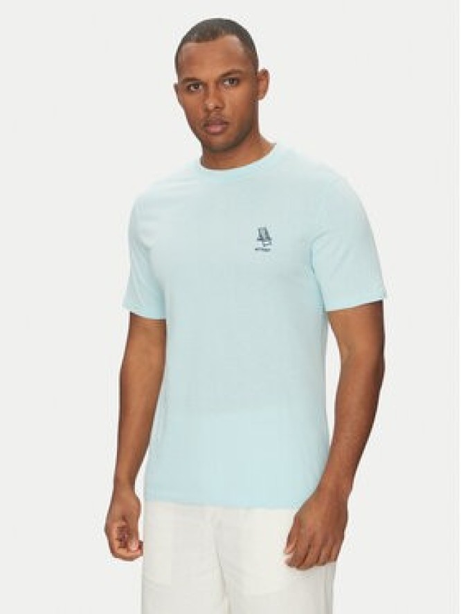 Blend T-Shirt 20718848 Turkusowy Regular Fit