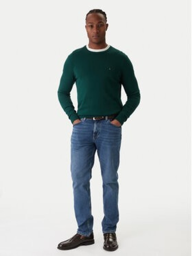 Tommy Hilfiger Sweter Essential Ssnl MW0MW39999 Zielony Regular Fit