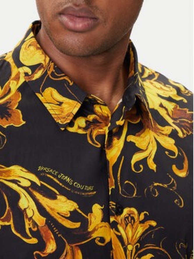 Versace Jeans Couture Koszula 79GAL2S0 NS698 Czarny Regular Fit