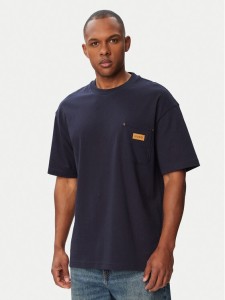 HUGO T-Shirt Nevado 50564045 Granatowy Loose Fit