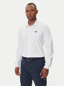 Aeronautica Militare Koszula 252CA1265UP00342 Biały Regular Fit