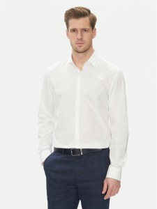HUGO Koszula Kenno 50539707 Biały Slim Fit