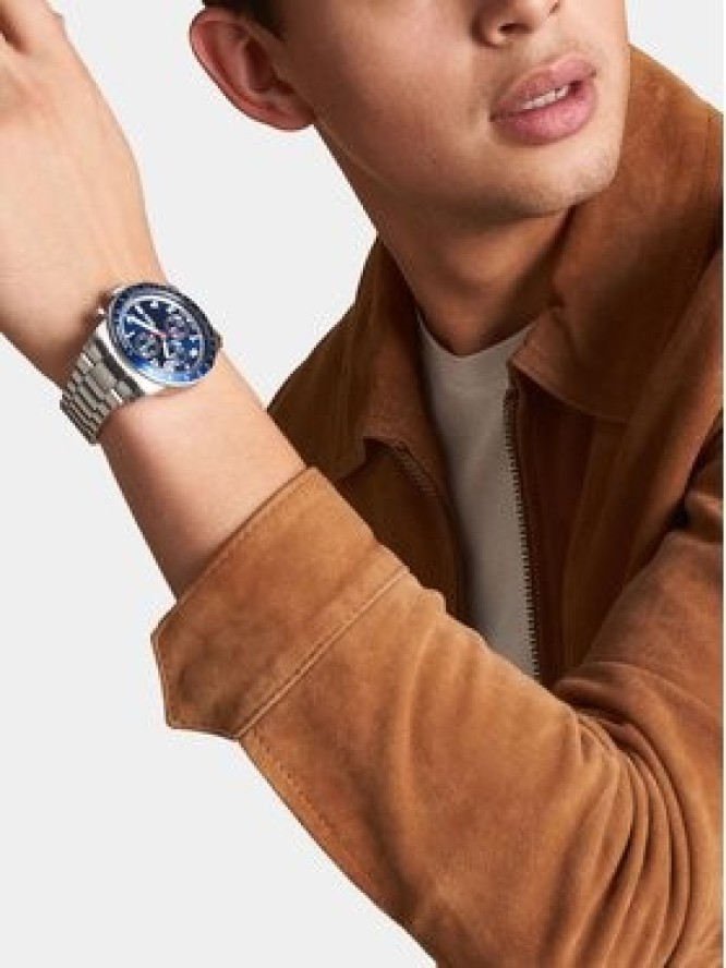 Fossil Zegarek Sport Tourer FS6047 Srebrny