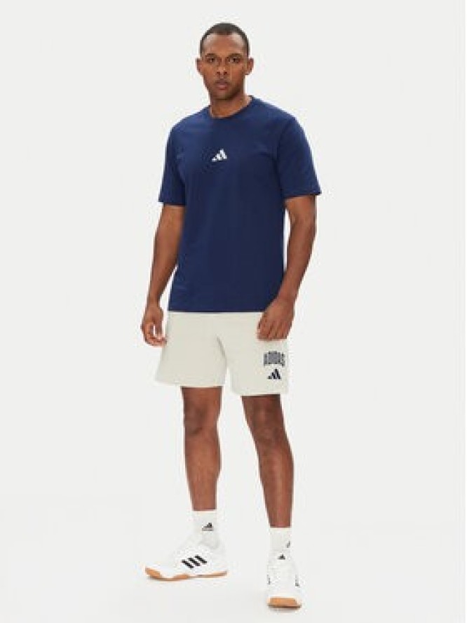 adidas T-Shirt Essentials Small Logo JF1093 Granatowy Regular Fit