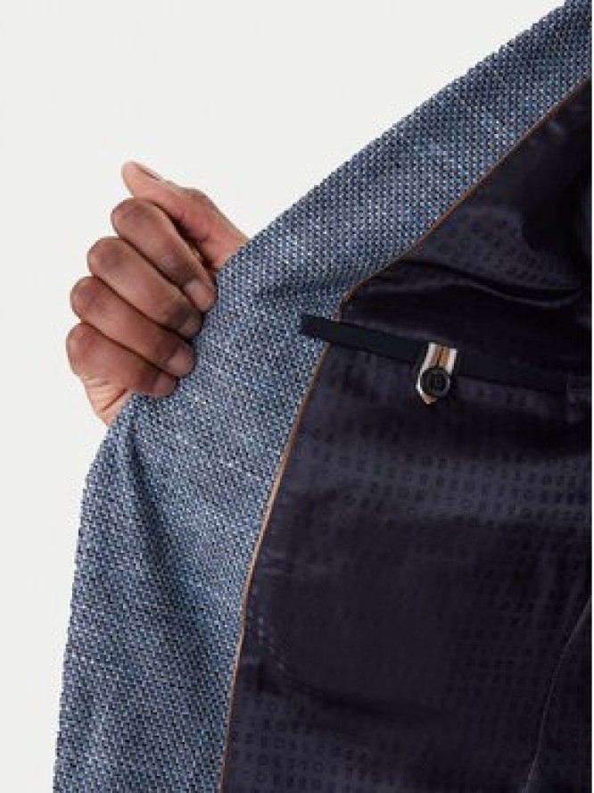 BOSS Marynarka H-Hutson 50556910 Granatowy Regular Fit