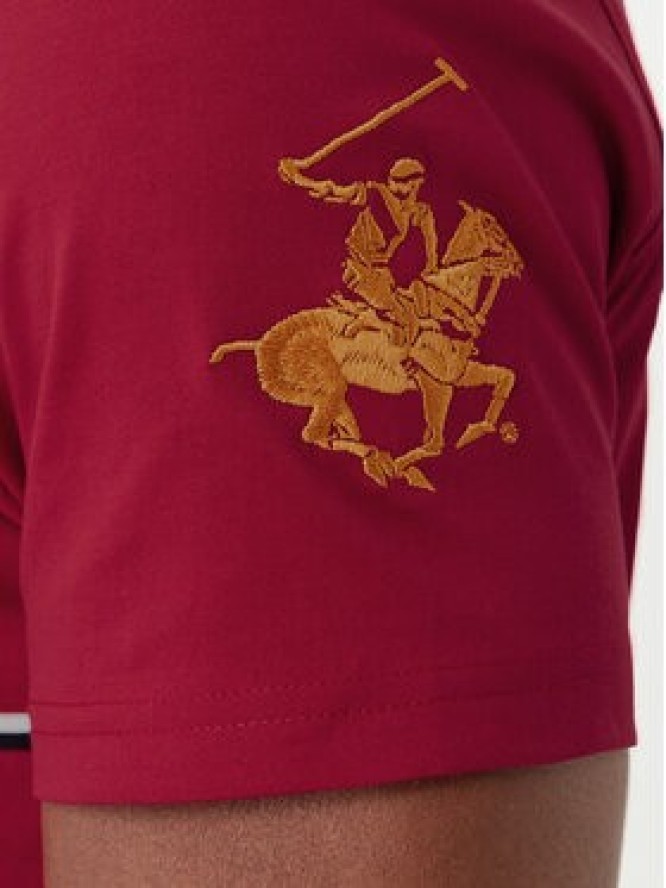 Beverly Hills Polo Club T-Shirt P-SS26M-TS1519 Czerwony Regular Fit