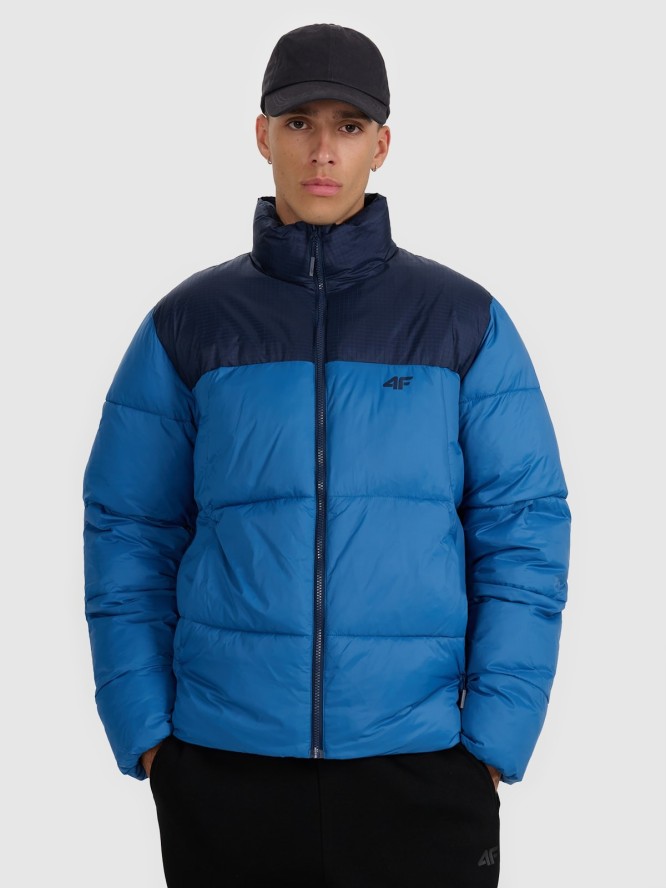 4F Kurtka puchowa z wypełnieniem syntetycznym męska - granatowa 3XL