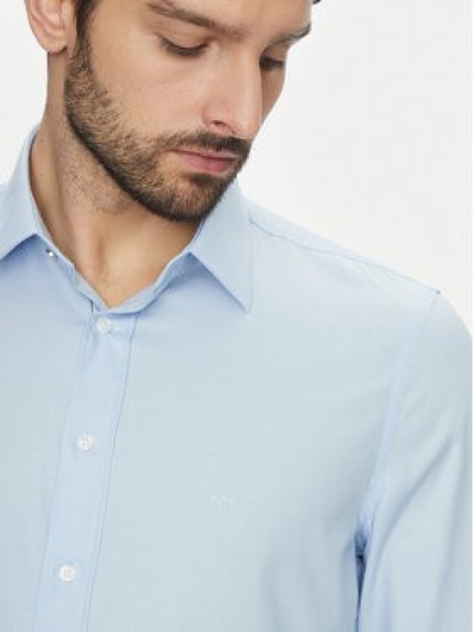 Michael Kors Koszula MK0DS01501 Błękitny Slim Fit