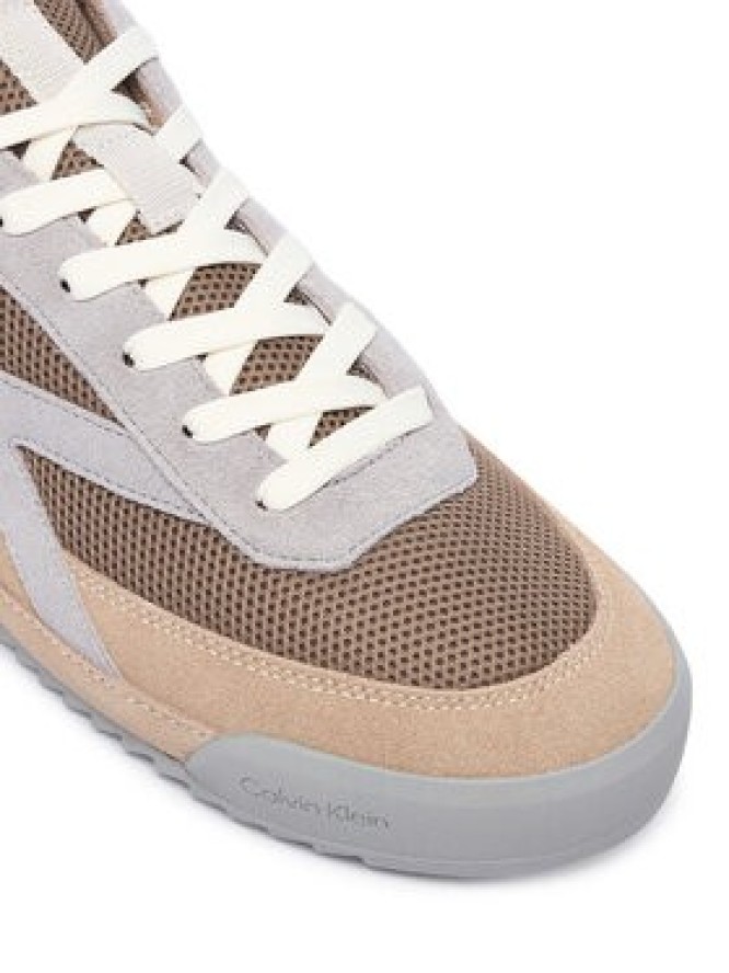 Calvin Klein Sneakersy Low Pro Runner Mix Mat HM0HM02208 Brązowy