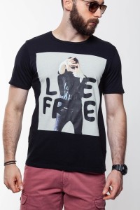 LEE T SHIRT PHOTO TEE BLACK L60QEP01 112113474