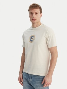 Napapijri T-Shirt S-Phos NP0A4G5A Écru Relaxed Fit