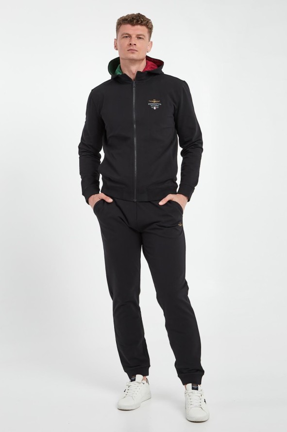 Bluza męska z odpinanym kapturem AERONAUTICA MILITARE