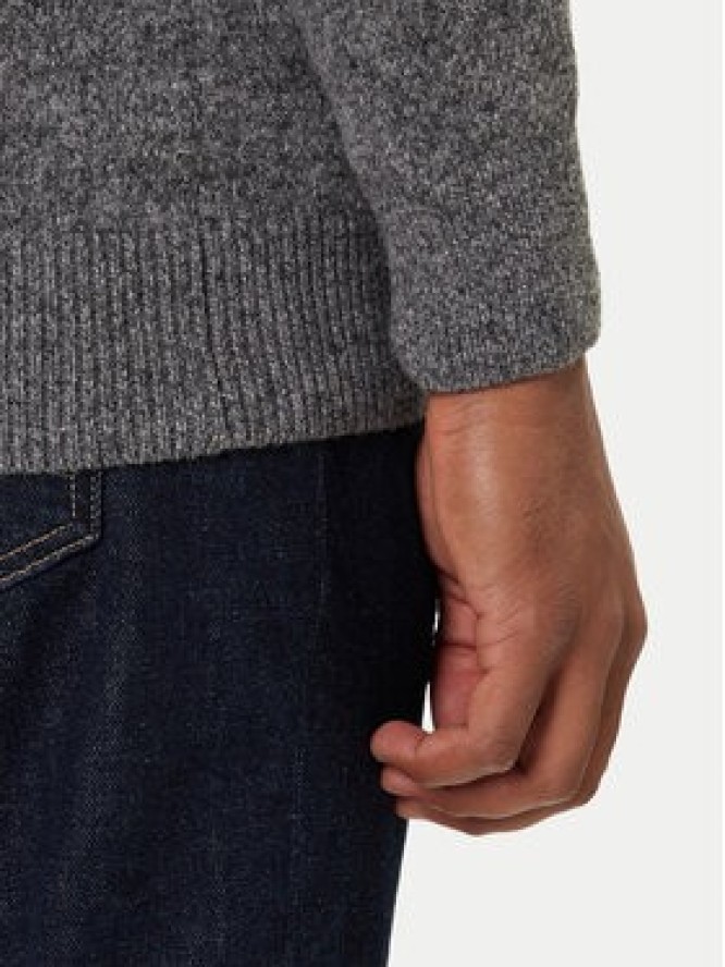 Barbour Sweter Essential Tisbury MKN0844GY12 Szary Regular Fit