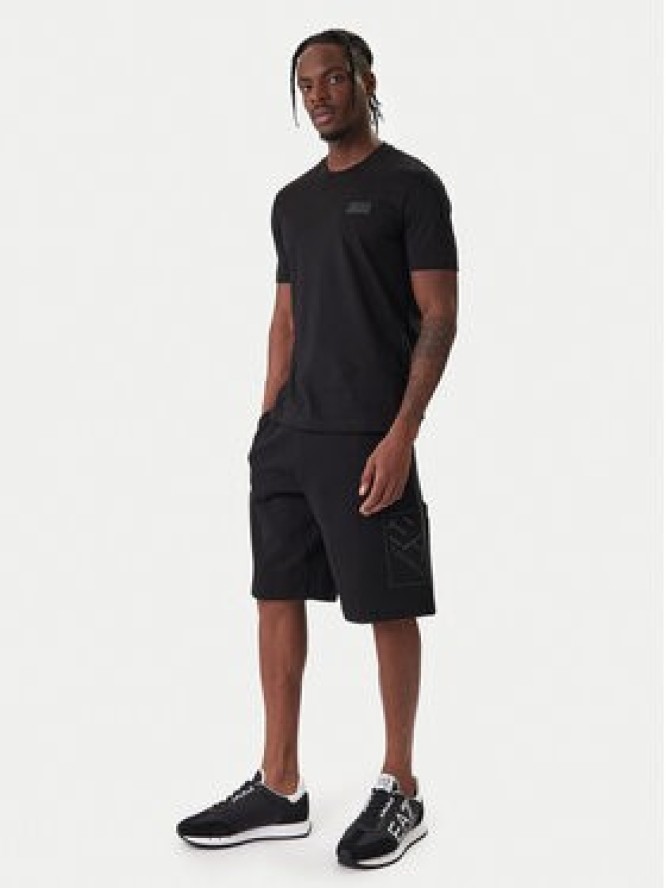 EA7 Emporio Armani Szorty sportowe 7M001491 AF17787 UC001 Czarny Regular Fit
