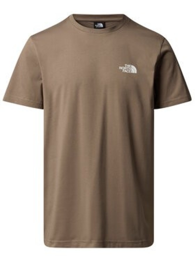 The North Face T-Shirt Simple Dome NF0A87NG Brązowy Regular Fit