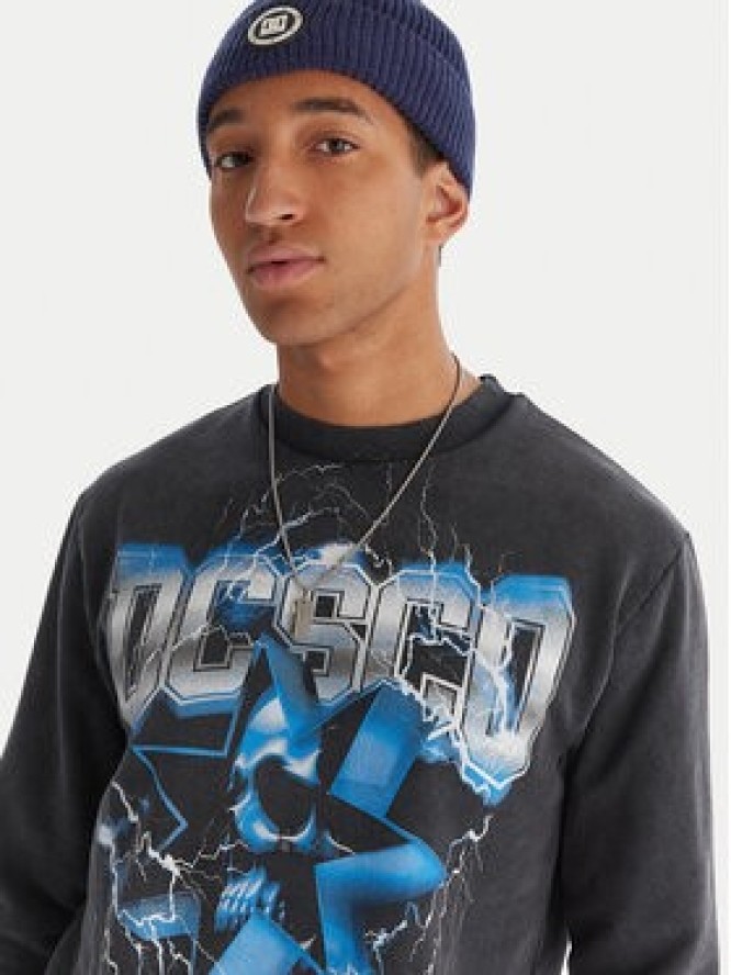 DC Shoes Bluza Skull Shock Crew EDYSF03251 Szary Regular Fit