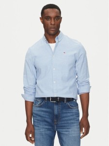 Tommy Jeans Koszula Stretch Oxford DM0DM09594 Błękitny Slim Fit