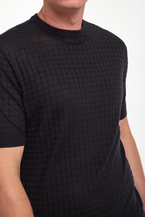 T-shirt męski z wełną EMPORIO ARMANI