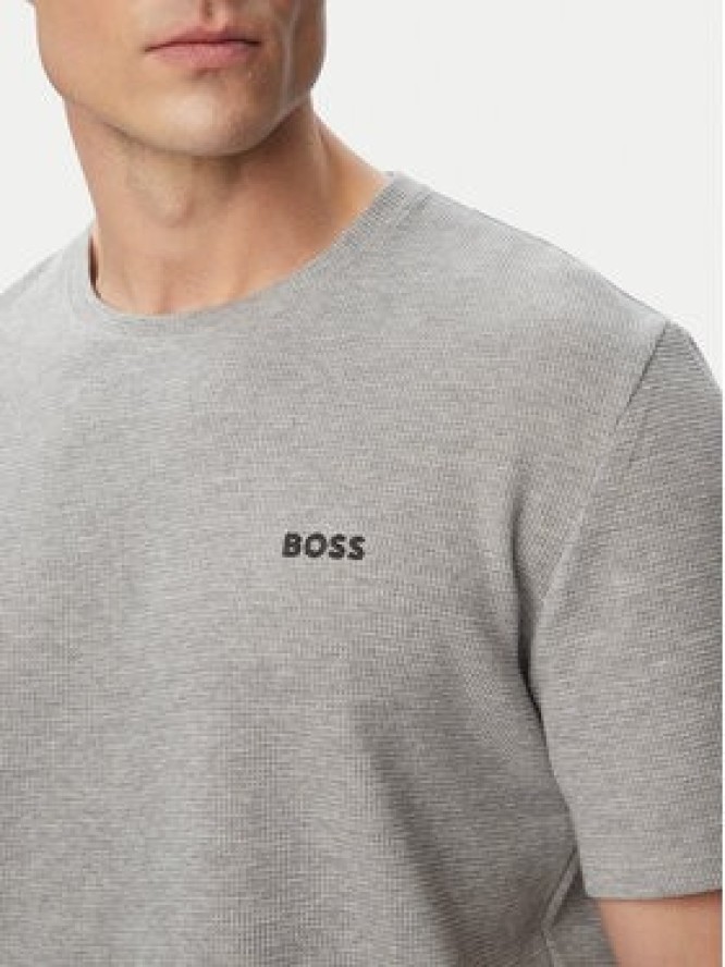 BOSS T-Shirt Waffle 50535891 Szary Regular Fit