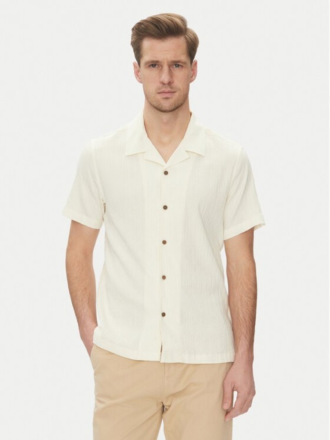 Guess Koszula M5GH67 WH340 Écru Regular Fit