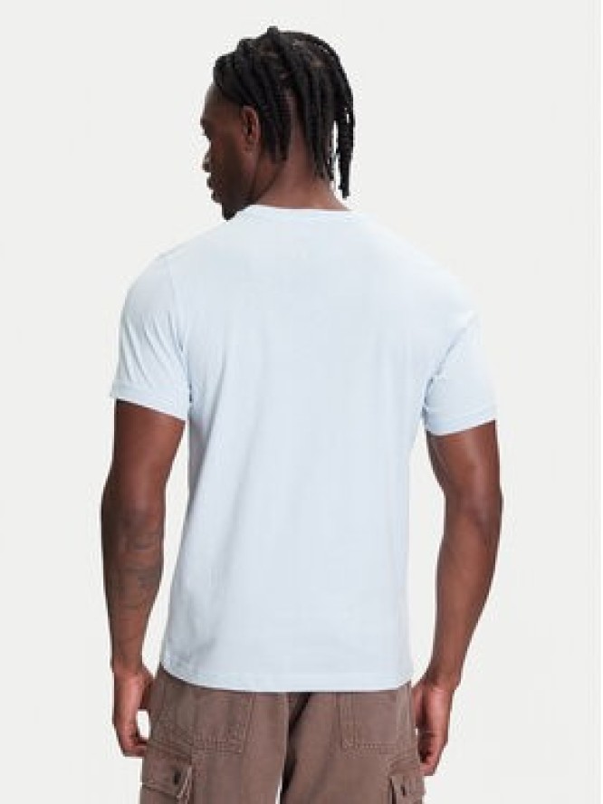 Kappa T-Shirt Logo Korpo Cafers 304J150 Błękitny Slim Fit