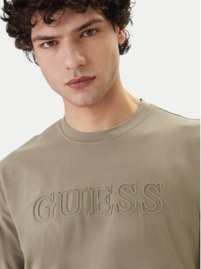 Guess T-Shirt Z2YI11 J1314 Khaki Regular Fit