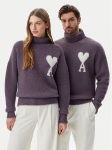 AMI Paris Golf UKS425.KN0032 Fioletowy Relaxed Fit