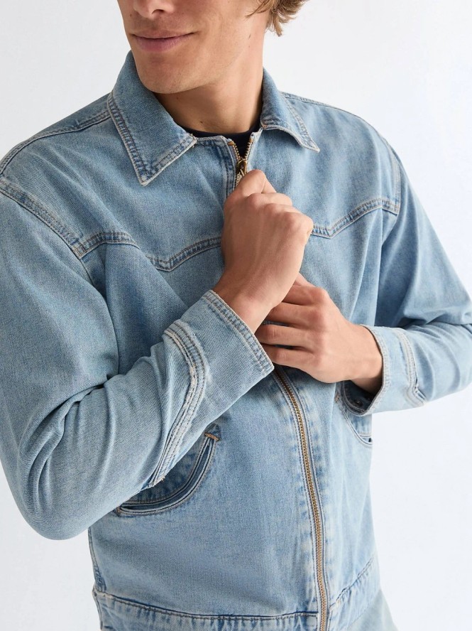 MESKA KURTKA JEANSOWA WRANGLER TRAILRIDER JACKET DOVE WING 112378055
